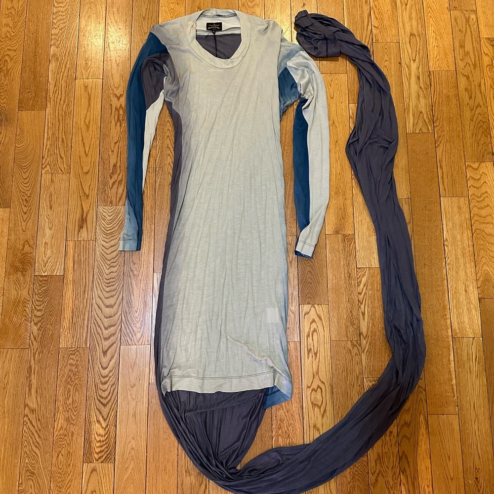 Ombre Vivienne Westwood Toga Dress with 88” Long Train